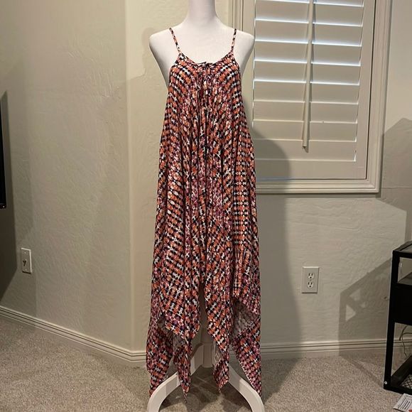 JESSICA SIMPSON Tie Dye Cover-up Dress in Multicolored Fuschia - Picture 3 of 7